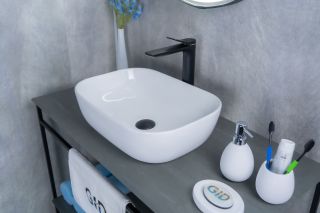 Раковина Gid D1333 51183 накладная белая 46x32.5x13.5